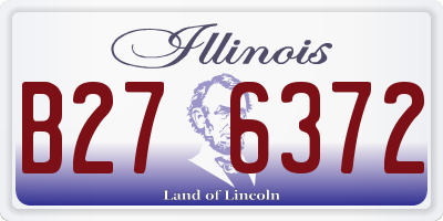 IL license plate B276372
