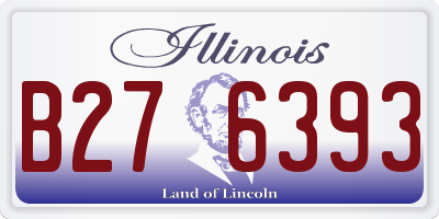 IL license plate B276393