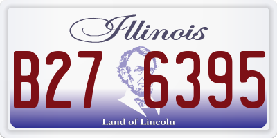 IL license plate B276395