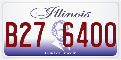 IL license plate B276400