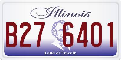 IL license plate B276401