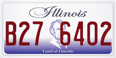 IL license plate B276402