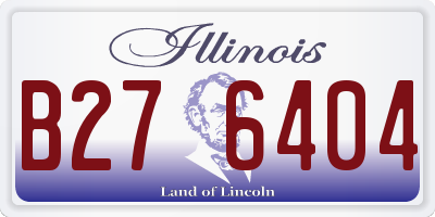 IL license plate B276404
