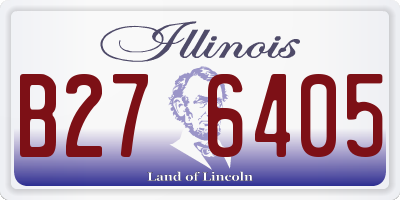 IL license plate B276405