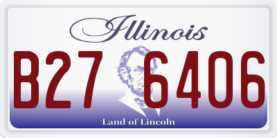 IL license plate B276406