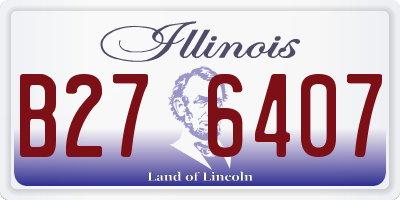 IL license plate B276407