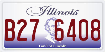IL license plate B276408