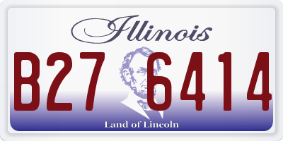IL license plate B276414