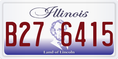 IL license plate B276415