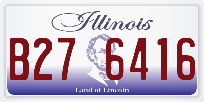 IL license plate B276416