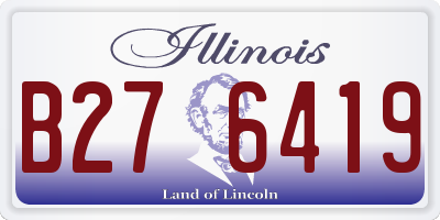 IL license plate B276419