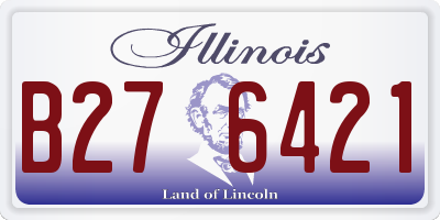 IL license plate B276421
