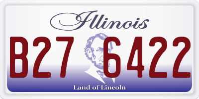 IL license plate B276422