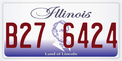 IL license plate B276424