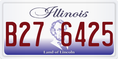IL license plate B276425