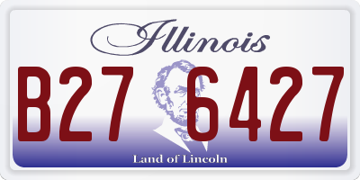 IL license plate B276427