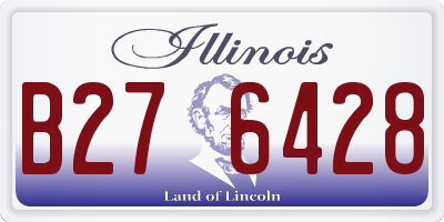 IL license plate B276428