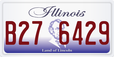 IL license plate B276429