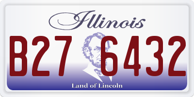 IL license plate B276432