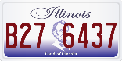 IL license plate B276437