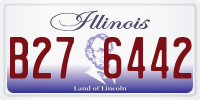 IL license plate B276442