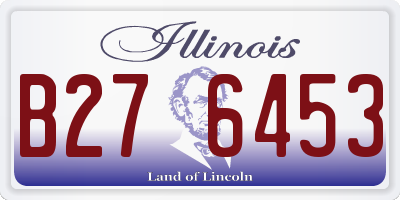 IL license plate B276453
