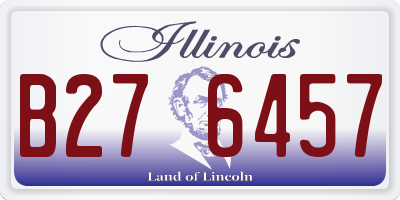 IL license plate B276457