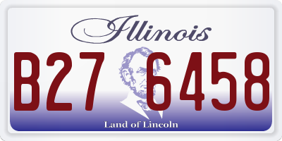 IL license plate B276458