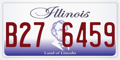 IL license plate B276459