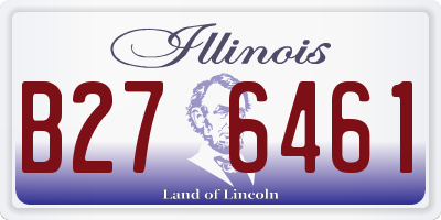 IL license plate B276461