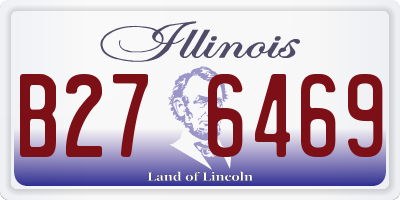 IL license plate B276469
