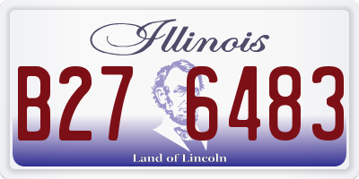 IL license plate B276483