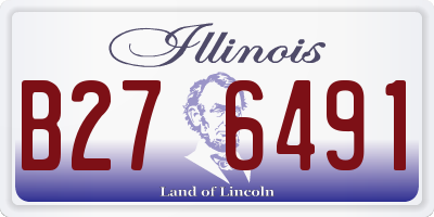 IL license plate B276491