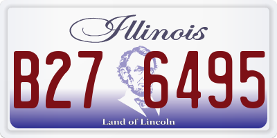 IL license plate B276495