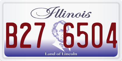 IL license plate B276504