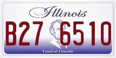 IL license plate B276510