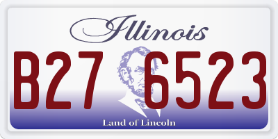 IL license plate B276523