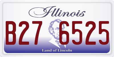 IL license plate B276525