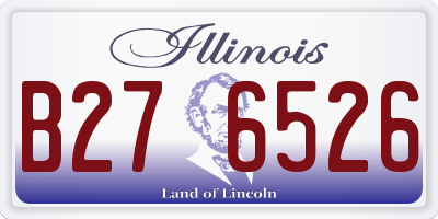 IL license plate B276526