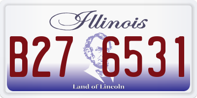 IL license plate B276531