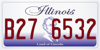 IL license plate B276532