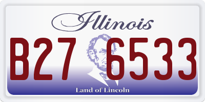 IL license plate B276533