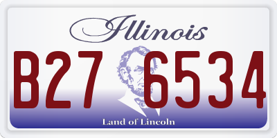 IL license plate B276534