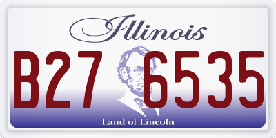IL license plate B276535