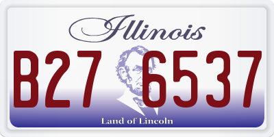 IL license plate B276537