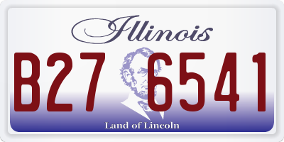 IL license plate B276541