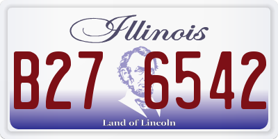 IL license plate B276542