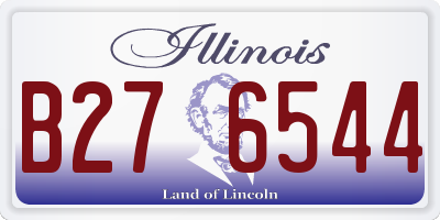 IL license plate B276544