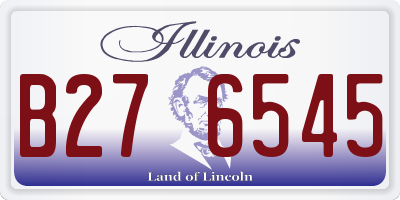 IL license plate B276545