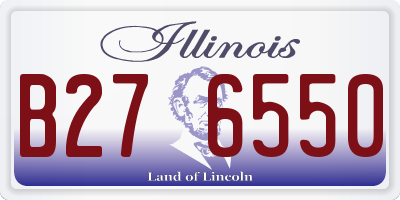 IL license plate B276550
